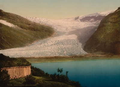 氷河、スヴァルティセン、ノルウェー、フォトクロムプリント、1900年頃 作： Detroit Publishing Co.