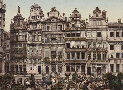 グランプラス、ブリュッセル、1900年頃 作： Detroit Publishing Co.