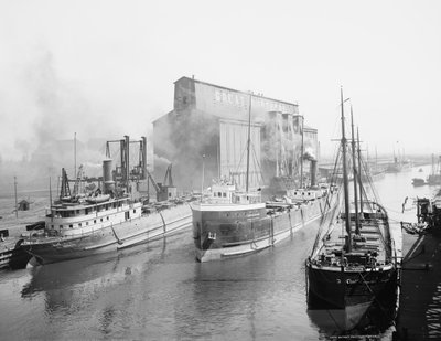 Great Northern Elevator and shipping, Buffalo, New York 作： Detroit Publishing Co.