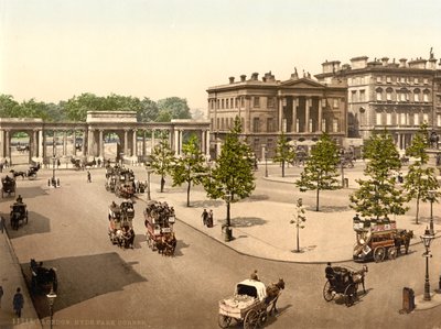 ハイドパークコーナー、ロンドン、1890〜1900年頃 作： Detroit Publishing Co.