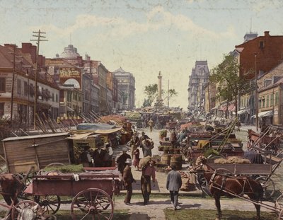 ジャックカルティエスクエア、モントリオール、1901 作： Detroit Publishing Co.