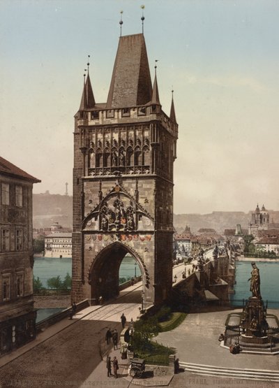プラハ旧市街橋塔、1905年 作： Detroit Publishing Co.