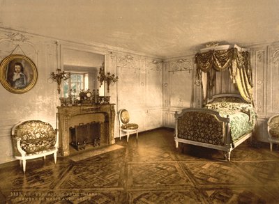 プチトリアノン、ベルサイユ、マリーアントワネットの部屋、1890〜1900年頃 作： Detroit Publishing Co.