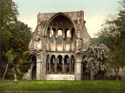 ドイツ、ノルトラインヴェストファーレン州ハイスターバッハ修道院の遺跡、1900年頃 作： Detroit Publishing Co.