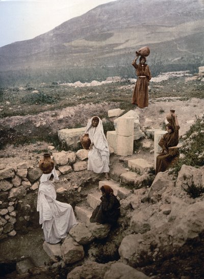 ナブルスのサマリア人の井戸、c。 1900年（写真製版） 作： Detroit Publishing Co.