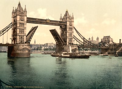 タワーブリッジ、ロンドン 作： Detroit Publishing Co.