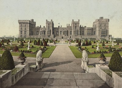 ウィンザー城イーストテラス、1900年頃 作： Detroit Publishing Co.