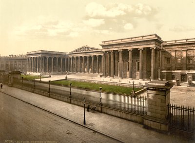 大英博物館、ロンドン、1890〜1900年頃（フォトクロム） 作： Detroit Publishing Co.