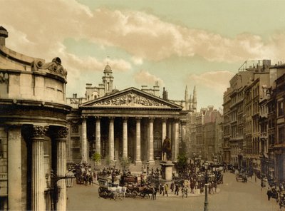 Royal Exchange、ロンドン、c.1890-1900（photochrom） 作： Detroit Publishing Co.