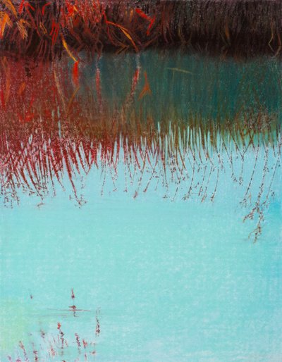 Red Willow 3b, 2021（紙にパステル） 作： Diana Jahns