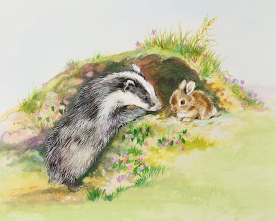 アナグマとウサギ 作： Diane Matthes