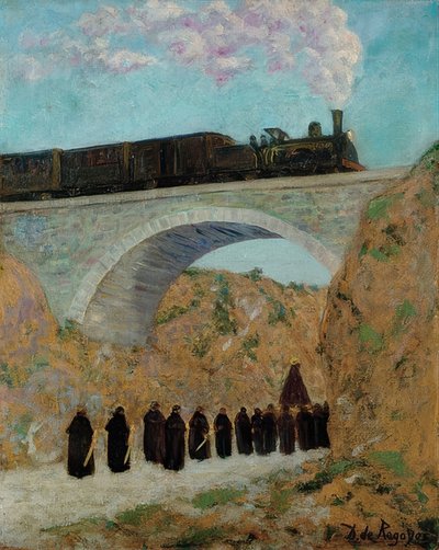 カスティーリャの聖金曜日（Vendredi Saint en Castille）。 1904 作： Diario or Dario de Regoyos y Valdes
