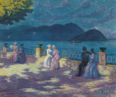 ラコンチャ、夜。ええと1906 作： Diario or Dario de Regoyos y Valdes