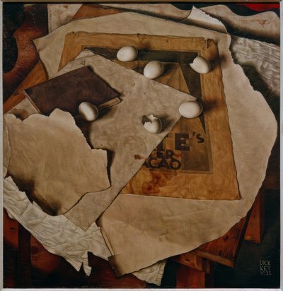 卵のある静物画 作： Dick Ket