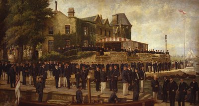 ロイヤルヨット飛行隊のメンバーの合成肖像、1895 作： Dickinson and Foster
