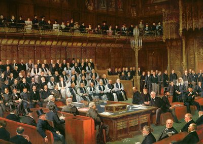 貴族院での内政の議論、1893年、首相府長官、問題提起1893年（詳細） 作： Dickinson and Foster