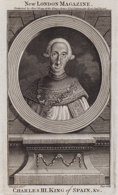 スペイン王チャールズ3世 作： Diego Rodriguez de Silva y (after) Velazquez