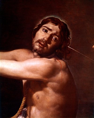 クリスチャンソウルが企てた鞭打ち後のキリストの詳細、1628〜29年 作： Diego Velázquez
