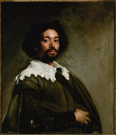 ムーア人の血を引くフアン・パレハ、ベラスケスのアシスタント（油彩・キャンバス） 作： Diego Rodriguez de Silva y Velazquez
