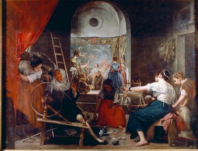ラス・ヒランデラス」または「アラクネの寓話」（油彩・カンヴァス、1653年頃 作： Diego Velázquez