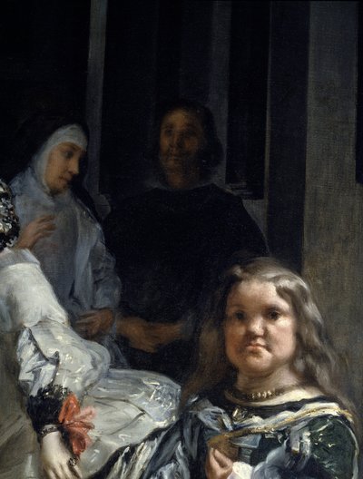 ラス・メニーナス詳細：修道女と小人 作： Diego Rodriguez de Silva y Velazquez
