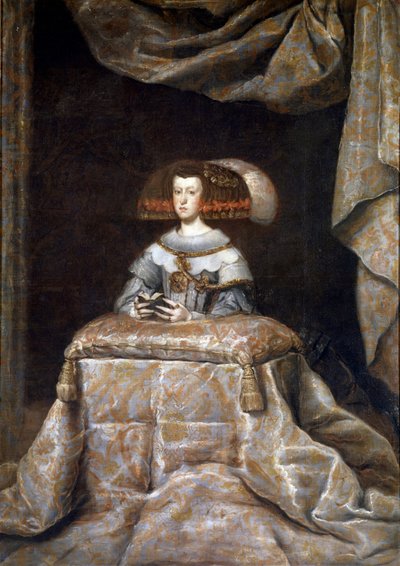 マリー＝アンヌ・ドートリッシュ（マリー・アンヌ） - ベラスケス、ディエゴ（1599-1660）が描いたオーストリアのマリアナ（1634-1696）の肖像、1655年頃 - 油彩・キャンバス、209x147 - プラド美術館、マドリード 作： Diego Velázquez