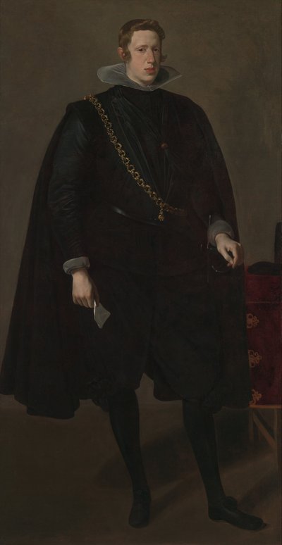 フェリペ4世、スペイン王、1624年頃（帆布に油彩） 作： Diego Velázquez