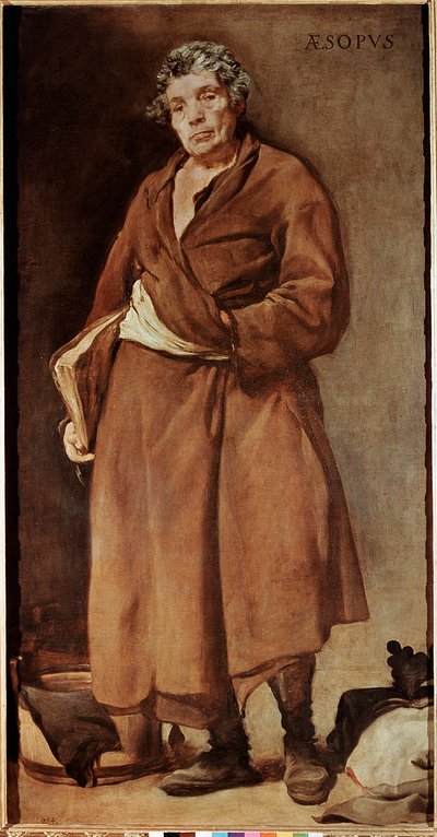 ギリシャの作家、イソップの肖像（油彩・キャンバス 作： Diego Velázquez