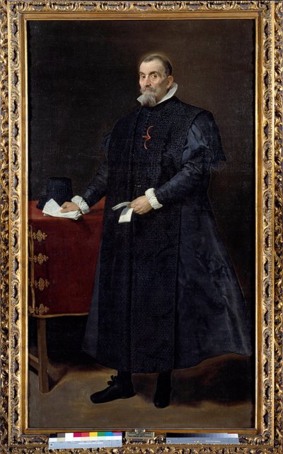 カスティーリャ最高会議の議員であるディエゴ・デ・コラル・アンド・アレリャーノ（1570-1632）の肖像。ディエゴ・ロドリゲス・デ・シルヴァ・イ・ベラスケス（1599-1660）の絵画 作： Diego Velázquez