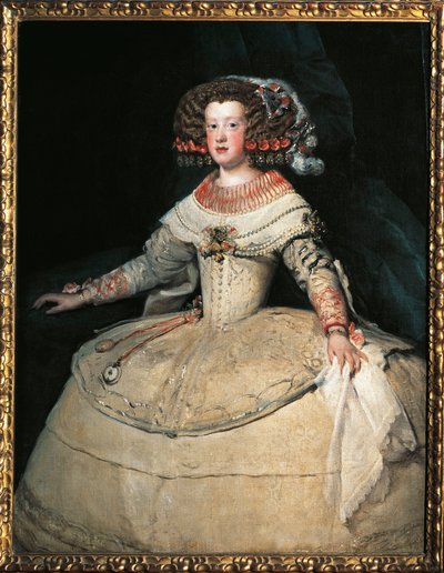 スペインのインファンタ・マリア・テレサの肖像 作： Diego Velázquez