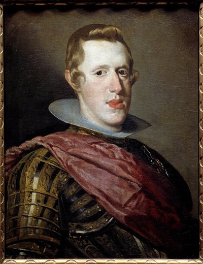 スペイン王フィリップ4世(1605-1665)の肖像。ディエゴ・ロドリゲス・デ・シルヴァ・イ・ベラスケス（1599-1660）による絵画 作： Diego Velázquez