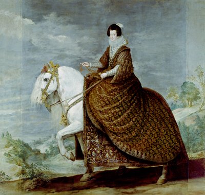 馬に乗ったブルボン女王イザベラの肖像 作： Diego Rodriguez de Silva y Velazquez