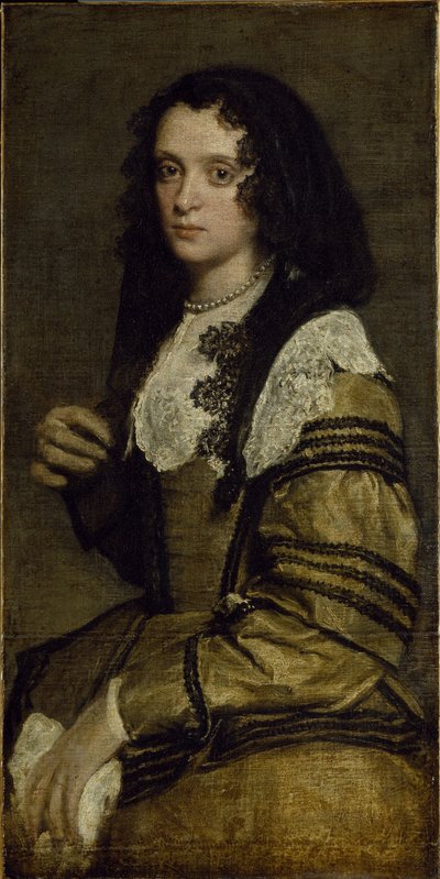 若い女性の肖像（油彩・キャンバス 作： Diego Velázquez