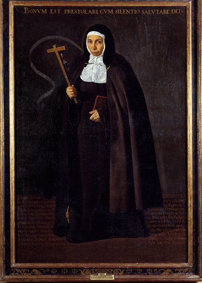 母ジェロニマ・デ・ラ・フエンテの肖像。ディエゴ・ロドリゲス・デ・シルヴァ・イ・ベラスケス（1599-1660）の絵画 作： Diego Velázquez