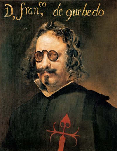 スペインの作家フランシスコ・デ・ケベドの肖像（絵画 作： Diego Velázquez