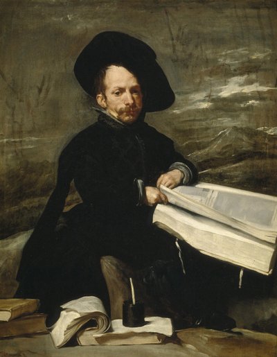 「エルプリモ」と呼ばれる道化師ディエゴデアセドの肖像、1644年 作： Diego Velázquez