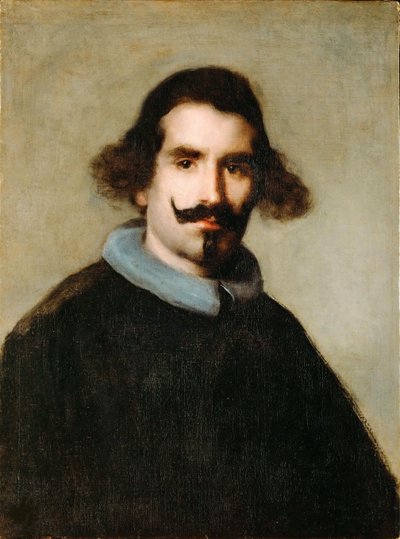 ベラスケス、ディエゴ(1599-1660)の自画像。油彩・キャンバス、1650年頃、寸法：63x50。ローマ、カピトリーニ美術館（Musei Capitolini 作： Diego Velázquez