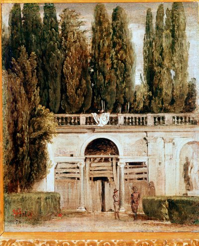 メディシス家の庭園の眺め（油彩・カンヴァス、1649年頃 作： Diego Velázquez
