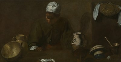 キッチンシーン、161820。 作： Diego Velasquez