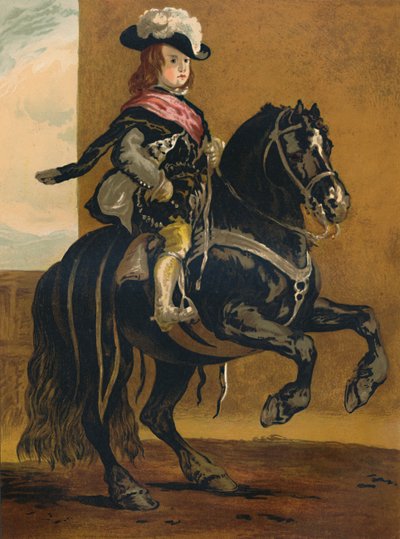 ラオートエコールの生徒-ドンバルタザール、スペインのインファンテ、c1640、c1879。 作： Diego Velázquez