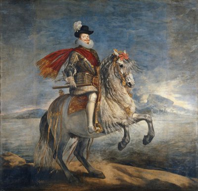 フィリップ3世の乗馬の肖像（1578-1621）c.1628-35 作： Diego Velázquez