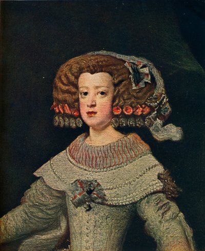 女王マリーアンの肖像、オーストリアのマリアナ、1652年、1910年 作： Diego Velázquez