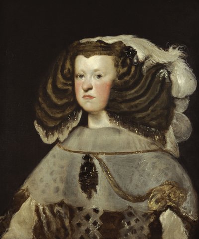 オーストリアのマリアナの肖像16341696 作： Diego Velázquez