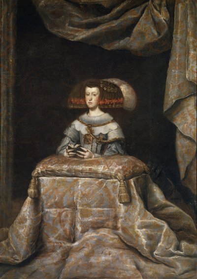 オーストリアのマリアナ16341696の肖像、祈り、c。 1655 作： Diego Velázquez