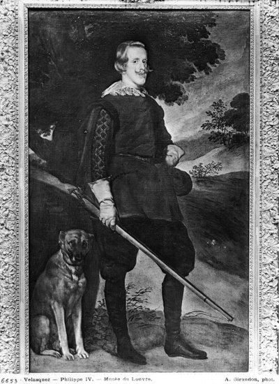 フィリップ4世の肖像（1605-65）ハンターのようなスペイン国王、1632-36 作： Diego Velázquez