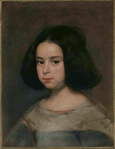 少女の肖像画、1639-1641年頃。 作： Diego Velázquez