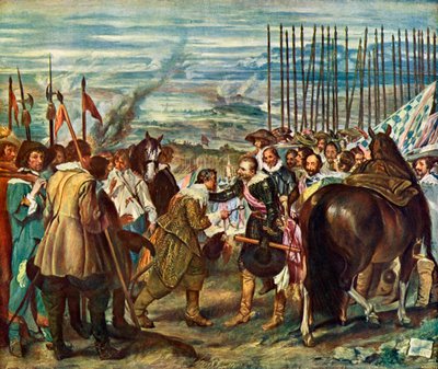 ブレダラスランサス降伏、1634-1635年。 作： Diego Velázquez