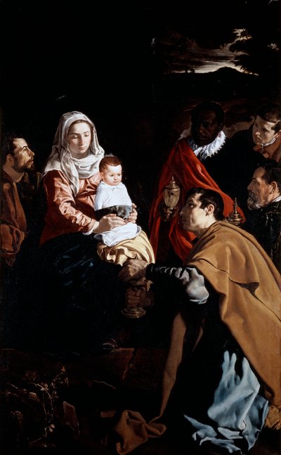 賢者の礼拝、1619年。 作： Diego Velázquez