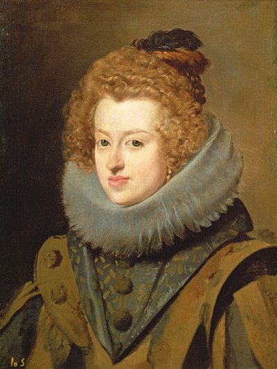 オーストリアのインファンタマリア（1606-46）ハンガリーの女王、1630年 作： Diego Velázquez