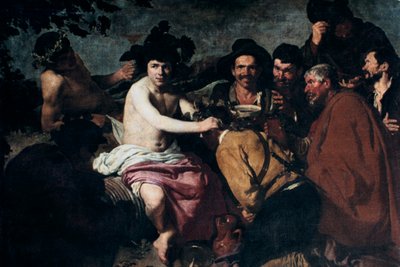 バッカスの勝利または酔っ払い、17世紀。 作： Diego Velázquez